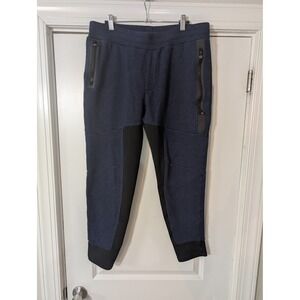 GREYSON Mens Sequoia Jogger Pants Wool Blend blue black color block large
